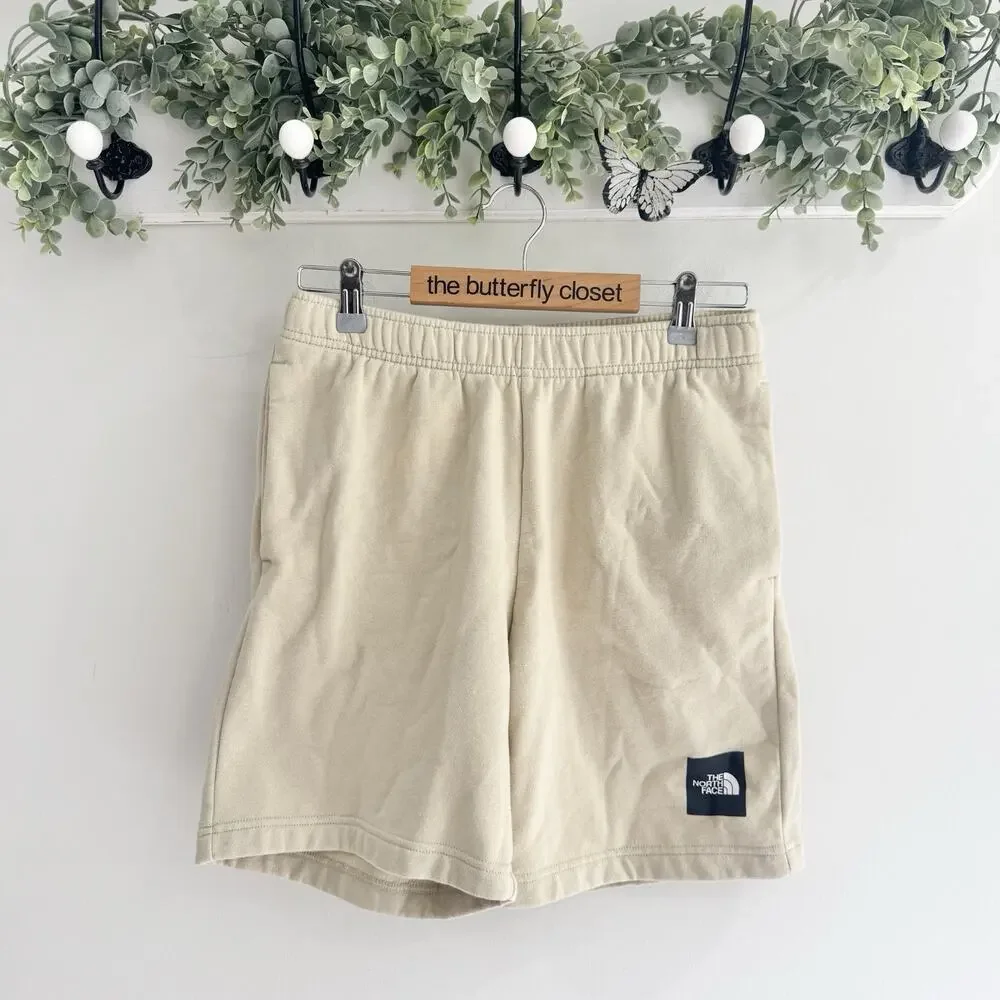 Men’s The North Face Beige Fleece Shorts Athletic LD